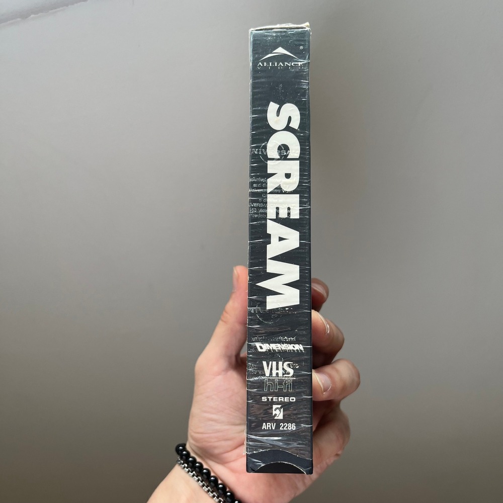 Scream VHS 1997 Wes Craven Horror Movie Alliance Video Campbell Drew Barrymore - Picture 2 of 6